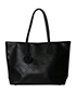 Panarea Tote Coated Canvas Black L AC 01-RU-0124, front view